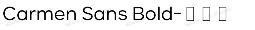 Carmen Sans Bold字体转换